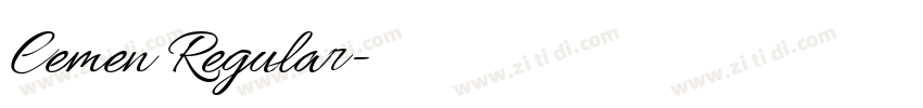 Cemen Regular字体转换 Cemen Regular字体转换